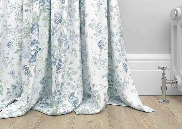 Shabby Chic by Rachel Ashwell Romantic Rose, Blue - Made to Measure Curtains - Image 6